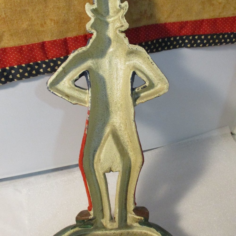 Vintage Uncle Sam Cast Iron Metal Doorstop Door Stop Americana Patriotic - Picture 5 of 12